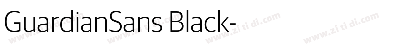 GuardianSans Black字体转换